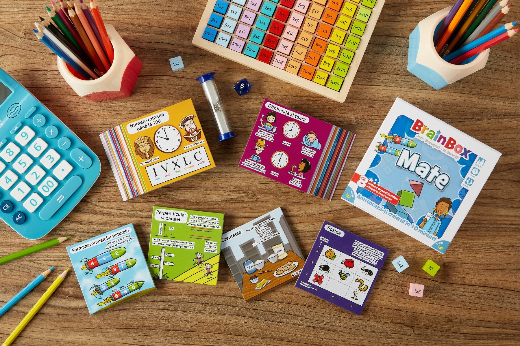 JOC EDUCATIV BRAINBOX SA INVATAM MATE - THE GREEN BOARD GAME COMPANY LTD (G114018) - Libelula Vesela - Jucarii
