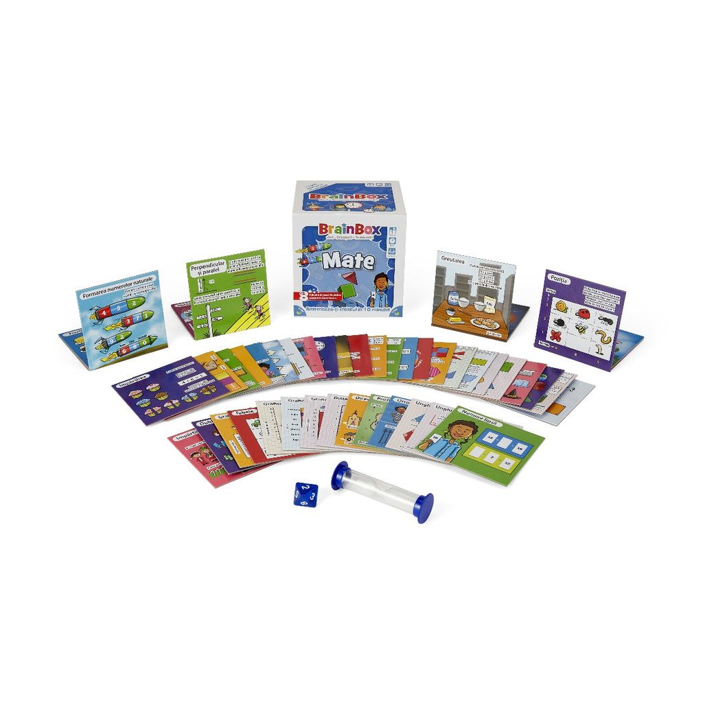 JOC EDUCATIV BRAINBOX SA INVATAM MATE - THE GREEN BOARD GAME COMPANY LTD (G114018) - Libelula Vesela - Jucarii