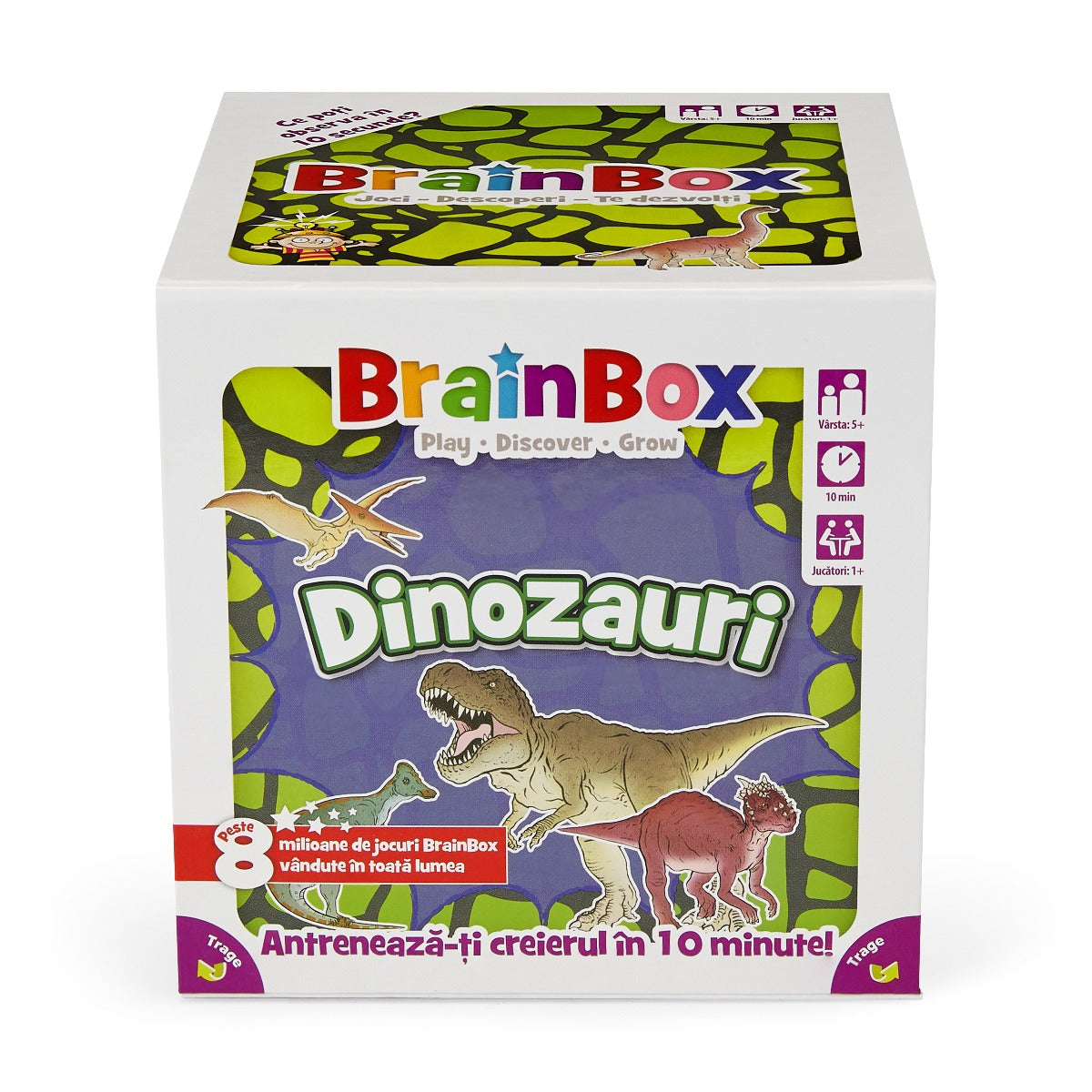 JOC EDUCATIV BRAINBOX DINOZAURI - THE GREEN BOARD GAME COMPANY LTD (G114038) - Libelula Vesela - Jucarii