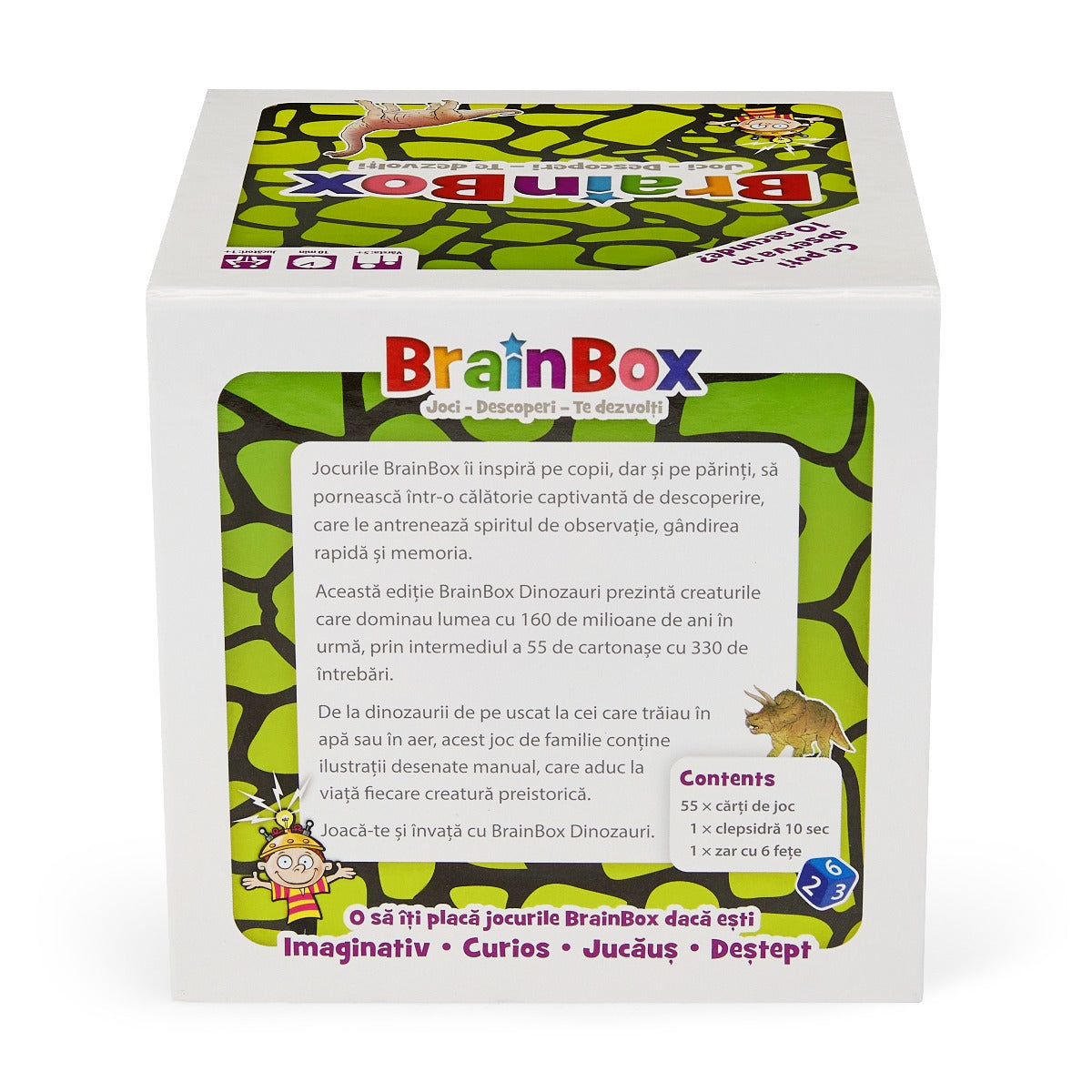 JOC EDUCATIV BRAINBOX DINOZAURI - THE GREEN BOARD GAME COMPANY LTD (G114038) - Libelula Vesela - Jucarii