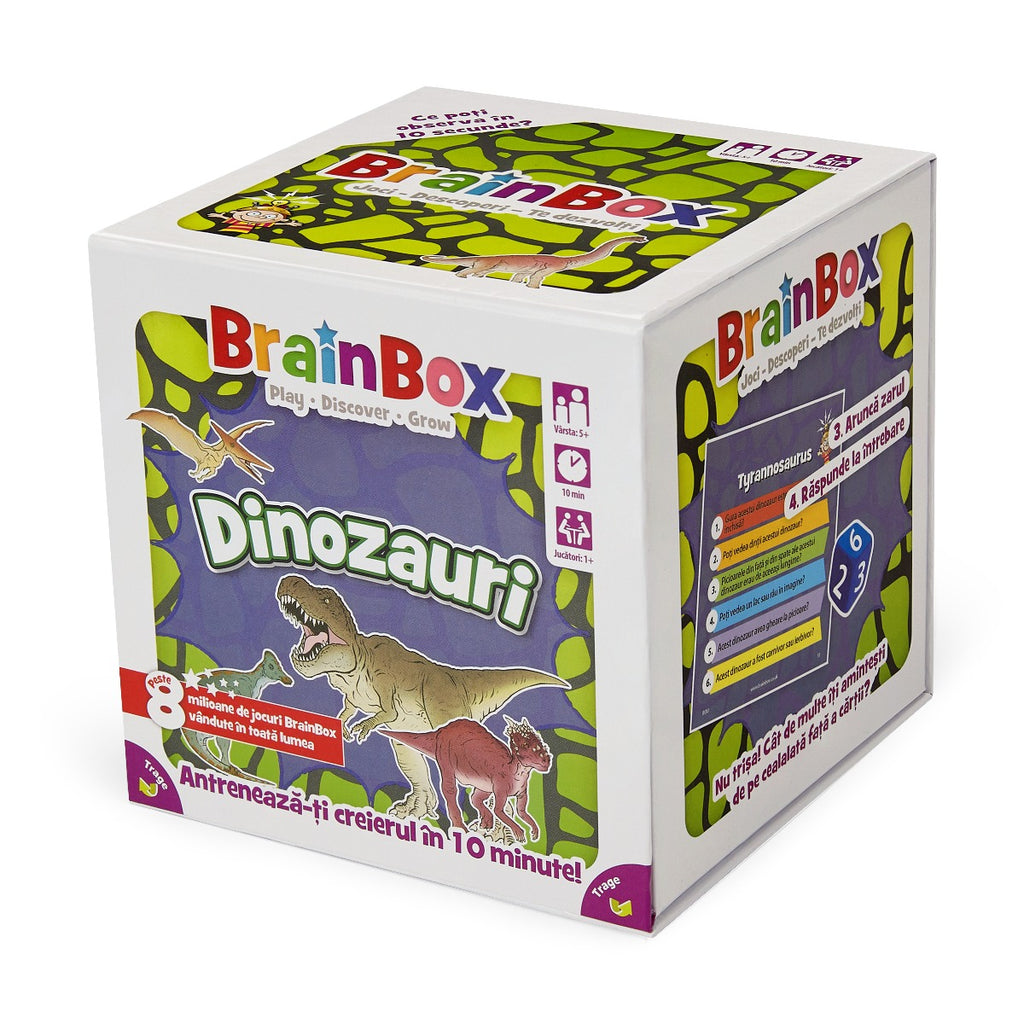 JOC EDUCATIV BRAINBOX DINOZAURI - THE GREEN BOARD GAME COMPANY LTD (G114038) - Libelula Vesela - Jucarii