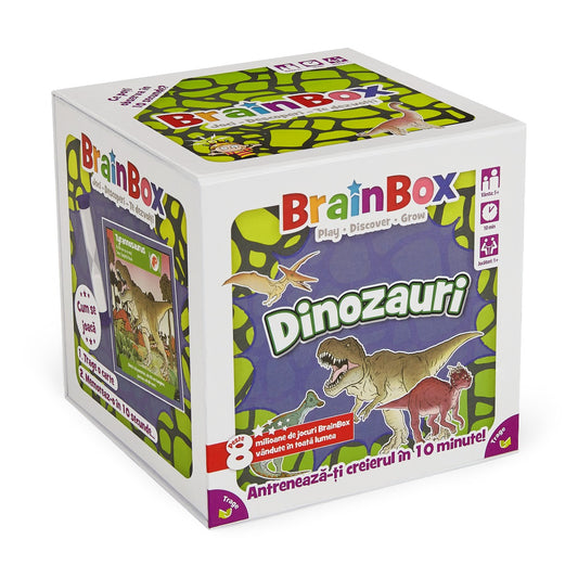 JOC EDUCATIV BRAINBOX DINOZAURI - THE GREEN BOARD GAME COMPANY LTD (G114038) - Libelula Vesela - Jucarii