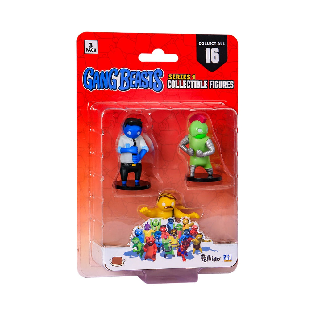 GANG BEASTS - SET 3 FIGURINE BLISTER - P.M.I. (GB2020) - Libelula Vesela - Jucarii