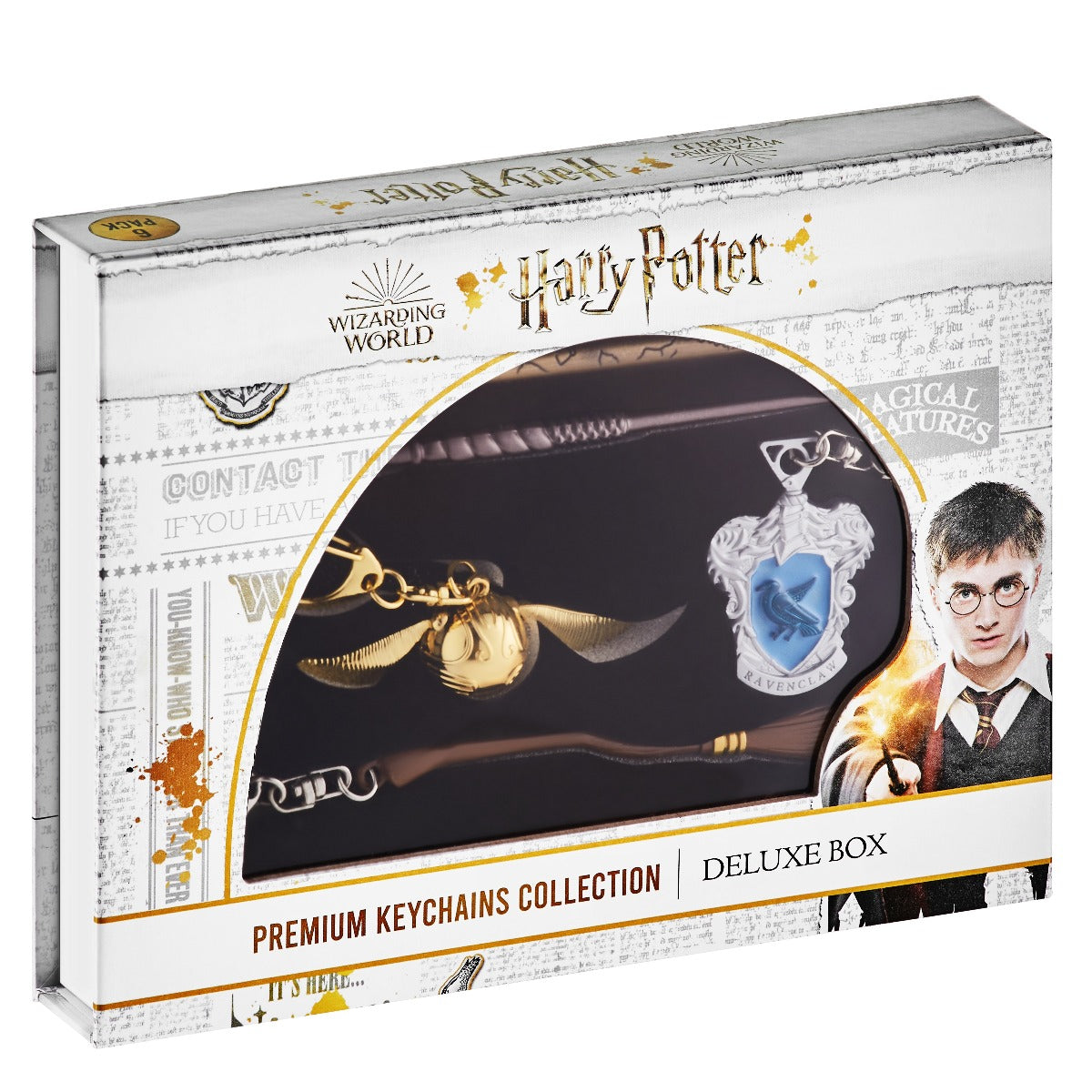 HARRY POTTER - SET BRELOCURI PREMIUM, 6 BUC - JAZWARES (HP8550) - Libelula Vesela - Jucarii