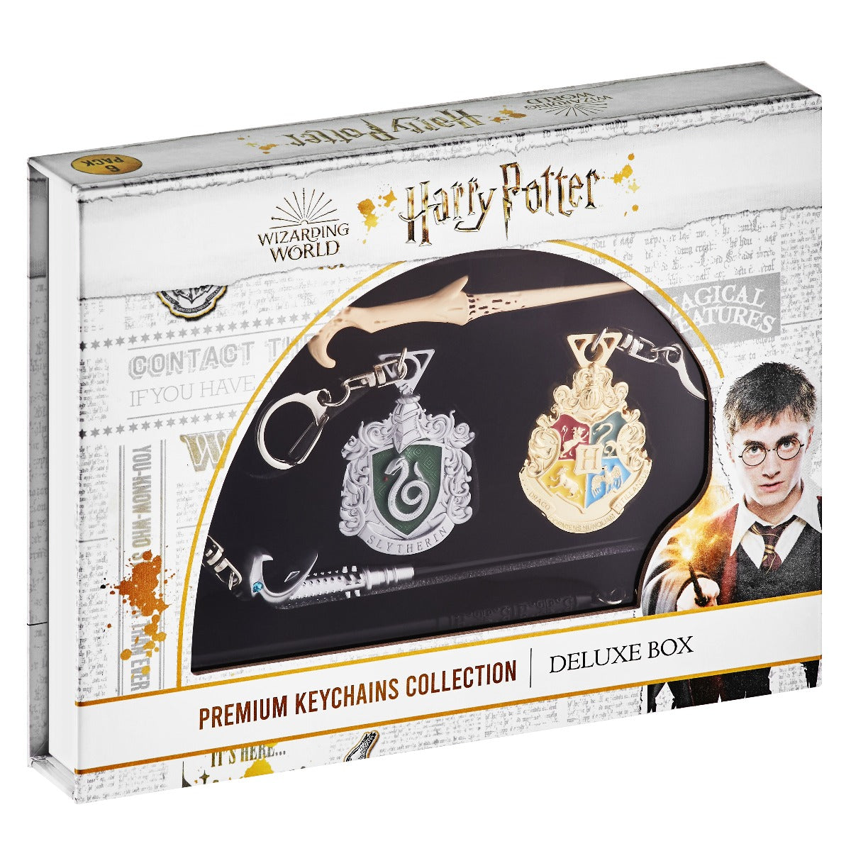 HARRY POTTER - SET BRELOCURI PREMIUM, 6 BUC - JAZWARES (HP8550) - Libelula Vesela - Jucarii