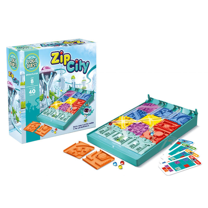 LOGIQUEST ZIP CITY - ASMODEE (MIXLQ04ML1) - Libelula Vesela - Jucarii