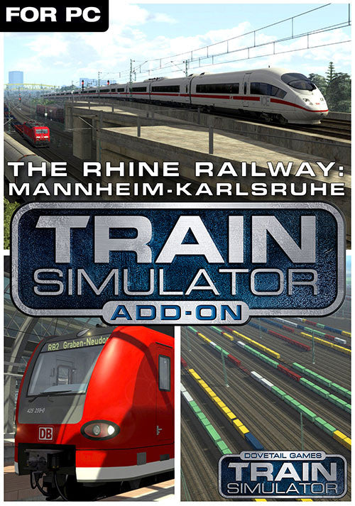 TRAIN SIMULATOR - THE RHINE RAILWAY: MANNHEIM - KARLSRUHE ROUTE ADD-ON (DLC) - STEAM - PC - EU - Libelula Vesela - Jocuri video