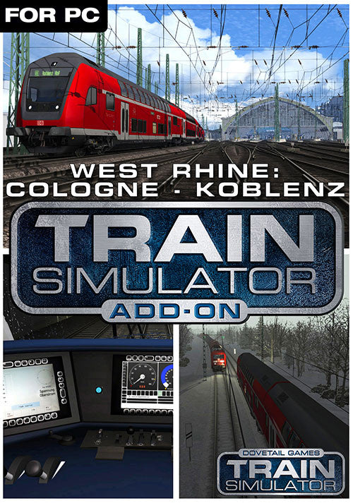 TRAIN SIMULATOR: WEST RHINE: COLOGNE - KOBLENZ ROUTE ADD-ON - STEAM - WORLDWIDE - MULTILANGUAGE - PC - Libelula Vesela - Jocuri video