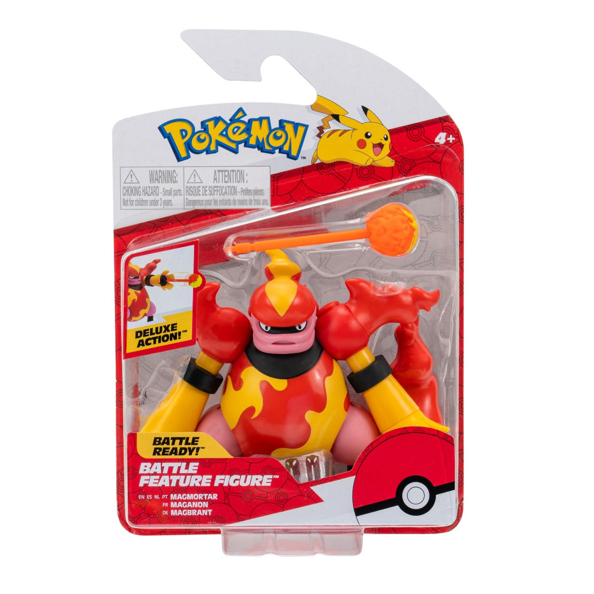 FIGURINA DE ACTIUNE, POKEMON, MAGMORTAR - JAZWARES (PKW0169) - Libelula Vesela - Jucarii
