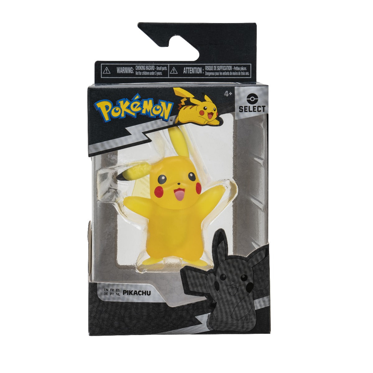FIGURINA DE ACTIUNE, POKEMON, 7.5 CM, PIKACHU TRANSLUCENT - JAZWARES (PKW2402) - Libelula Vesela - Jucarii