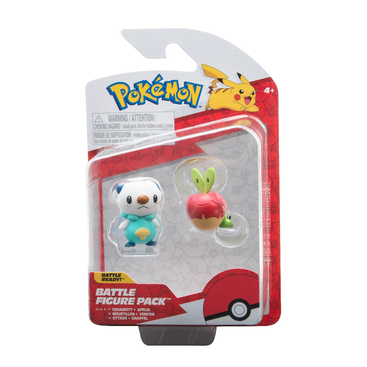 POKEMON - SET FIGURINE DE ACTIUNE, (APPLIN & OSHAWOTT), 2 BUC - JAZWARES (PKW3000) - Libelula Vesela - Jucarii