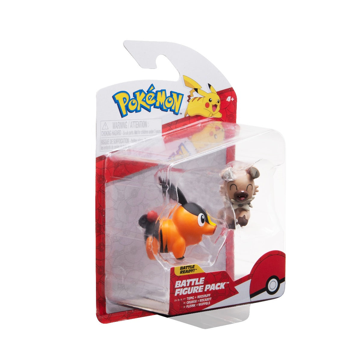 POKEMON - SET FIGURINE DE ACTIUNE, (TEPIG & ROCKRUFF), 2 BUC - JAZWARES (PKW3001) - Libelula Vesela - Jucarii