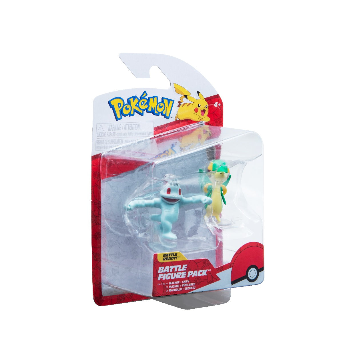 POKEMON - SET FIGURINE DE ACTIUNE, (MACHOP & SNIVY), 2 BUC - JAZWARES (PKW3002) - Libelula Vesela - Jucarii