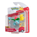 POKEMON - SET 3 FIGURINE DE ACTIUNE, PIKACHU #2, HORSEA, IVYSAUR, 3 BUC - JAZWARES (PKW3049) - Libelula Vesela - Jucarii