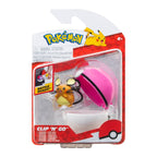 POKEMON - SET FIGURINE CLIP N GO, DEDENNE & LOVE BALL, 2 BUC - JAZWARES (PKW3138) - Libelula Vesela - Jucarii
