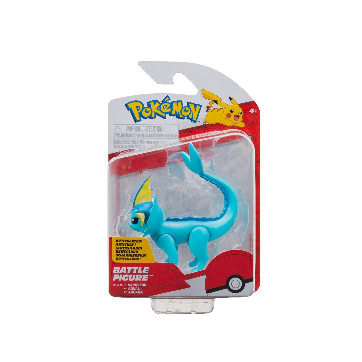 POKEMON - FIGURINA DE ACTIUNE, VAPOREON - JAZWARES (PKW3578) - Libelula Vesela - Jucarii