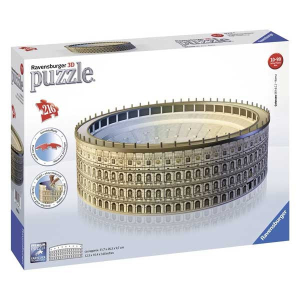 PUZZLE 3D COLOSSEUM, 216 PIESE (RVS3D12578) - Libelula Vesela - Jucarii