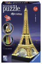 PUZZLE 3D TURNUL EIFFEL NOAPTEA, 216 PIESE (RVS3D12579) - Libelula Vesela - Jucarii