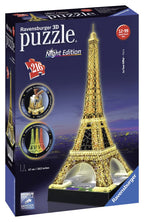 PUZZLE 3D TURNUL EIFFEL NOAPTEA, 216 PIESE (RVS3D12579) - Libelula Vesela - Jucarii