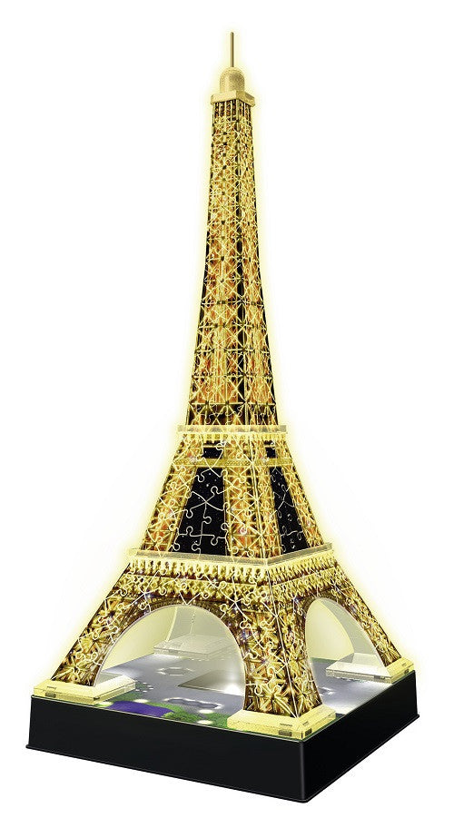 PUZZLE 3D TURNUL EIFFEL NOAPTEA, 216 PIESE (RVS3D12579) - Libelula Vesela - Jucarii