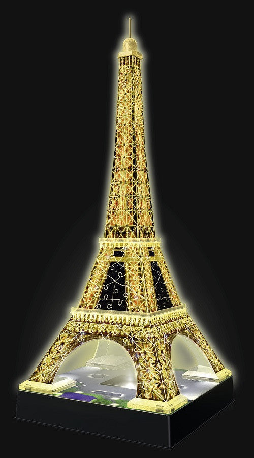 PUZZLE 3D TURNUL EIFFEL NOAPTEA, 216 PIESE (RVS3D12579) - Libelula Vesela - Jucarii