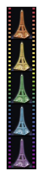 PUZZLE 3D TURNUL EIFFEL NOAPTEA, 216 PIESE (RVS3D12579) - Libelula Vesela - Jucarii