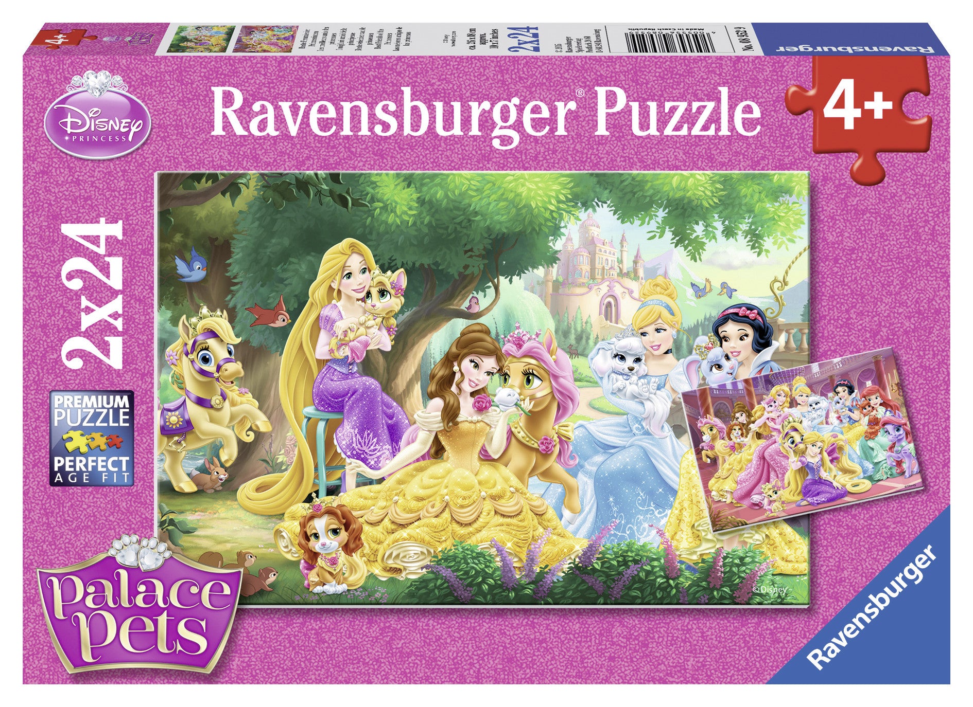 PUZZLE PALACE PETS 2X24 PIESE (RVSPC08952) - Libelula Vesela - Jucarii