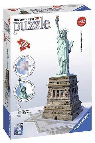 PUZZLE 3D STATUIA LIBERTATII 180 PIESE (RVS3D12584) - Libelula Vesela - Jucarii