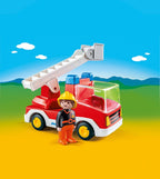 CAMION CU POMPIER - PLAYMOBIL 1.2.3 (PM6967) - Libelula Vesela - Jucarii