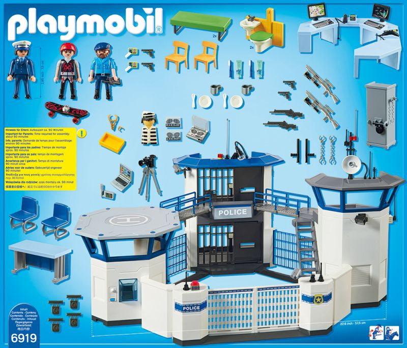 PLAYMOBIL - SEDIU DE POLITIE CU INCHISOARE (PM6919) - Libelula Vesela - Jucarii