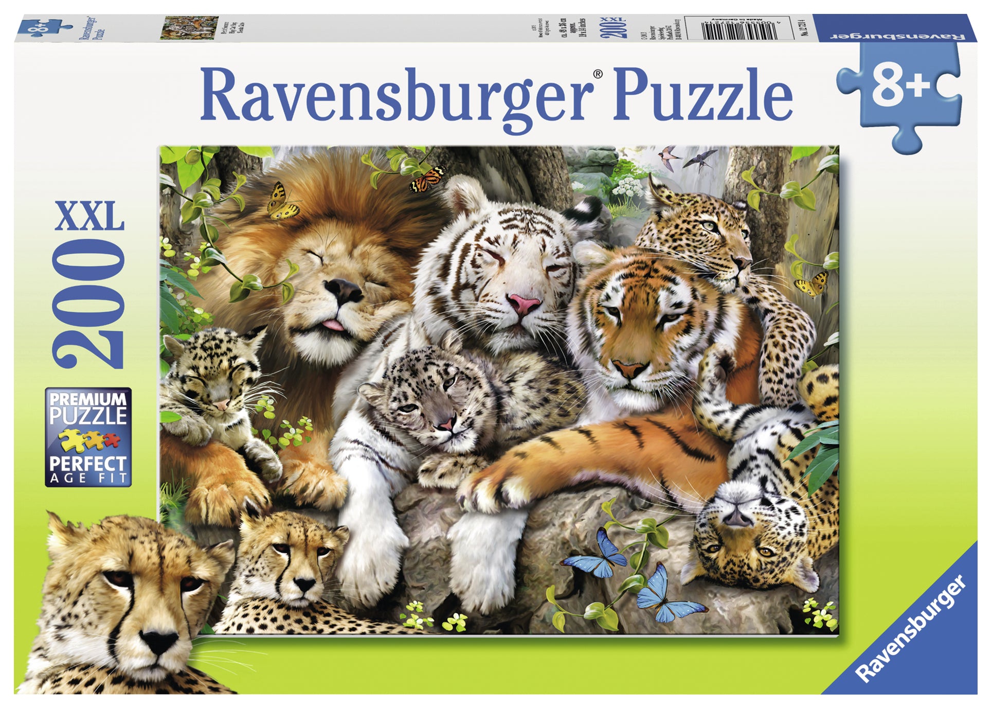 PUZZLE TIGRI, 200 PIESE - RAVENSBURGER (RVSPC12721) - Libelula Vesela - Jucarii