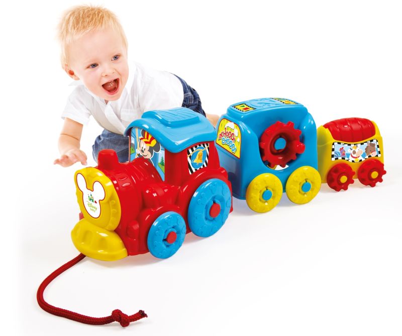 TREN DE STIVUIT MICKEY MOUSE - CLEMENTONI (CL17168) - Libelula Vesela - Jucarii