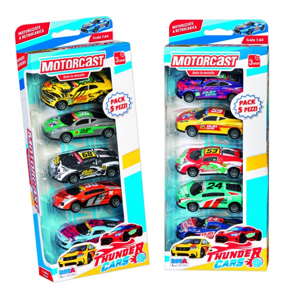 SET 5 MASINUTE METAL CU PULLBACK - RS TOYS (RS11200) - Libelula Vesela - Jucarii