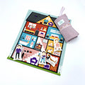 SET JOACA PORTABIL CASUTA PAPUSII CU 5 PERSONAJE INCLUSE - TINY MAGIC (TMGP22) - Libelula Vesela - Jucarii