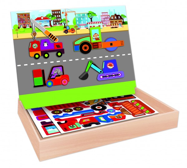 SET PUZZLE VEHICULE CU TABLITA - RS TOYS (RS11356) - Libelula Vesela - Jucarii
