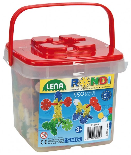 SET RONDI IN GALEATA  550 PIESE MICI  - LENA (LE35820) - Libelula Vesela - Jucarii