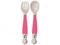 SET TACAMURI COPII LINGURITA SI FURCULITA ROZ FLEXIBILE - BO JUNGLE (BJB571100) - Libelula Vesela - Puericultura