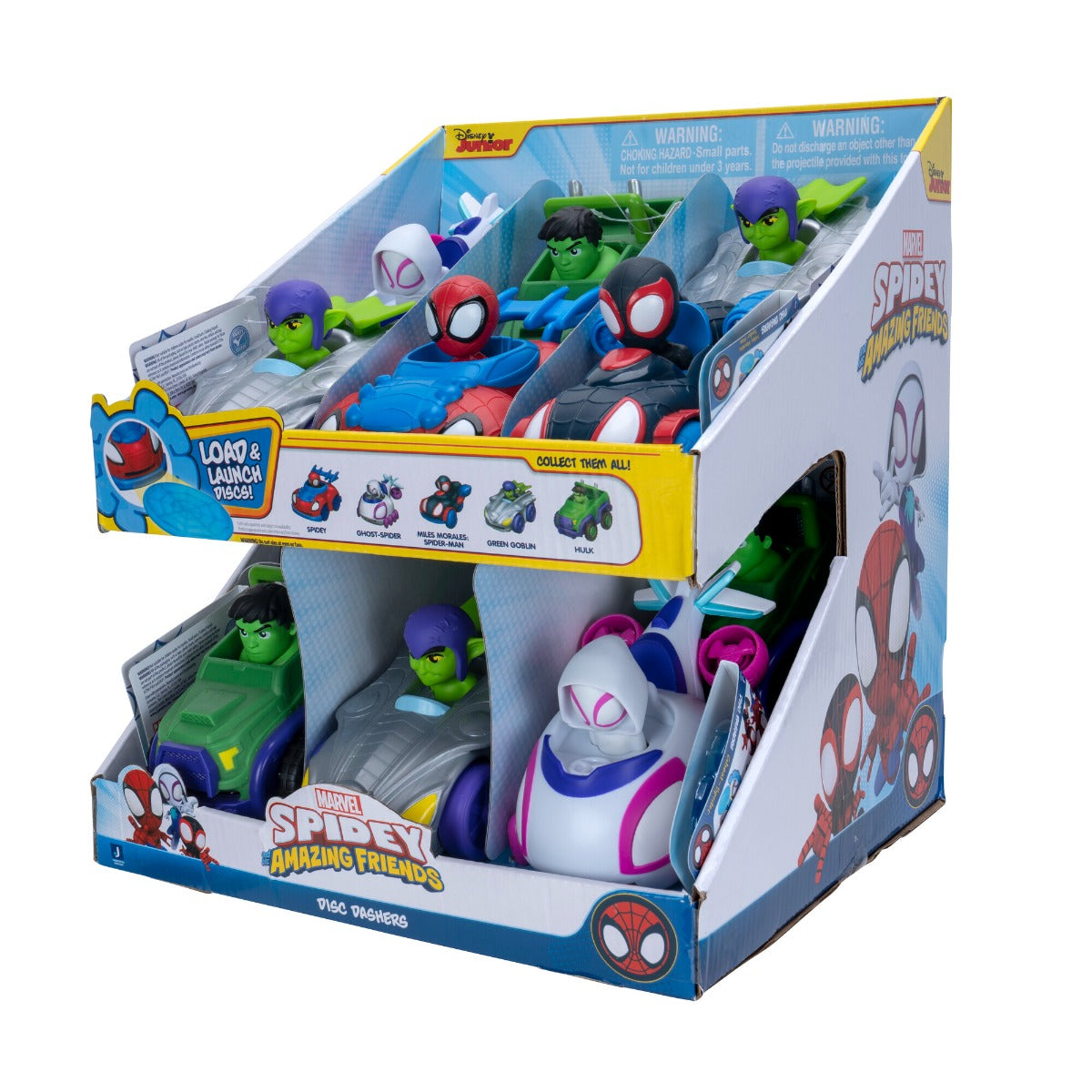 PAIENJENELUL MARVEL - VEHICUL CU LANSATOR DE DISCURI, FIGURINA INCLUSA, DIVERSE MODELE - LISCIANI (SNF0007) - Libelula Vesela - Jucarii