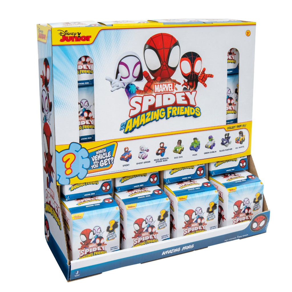 PAIENJENELUL MARVEL - MINI-VEHICUL ASCUNS IN CUTIE, FIGURINA INCLUSA, DIVERSE MODELE - LISCIANI (SNF0045) - Libelula Vesela - Jucarii