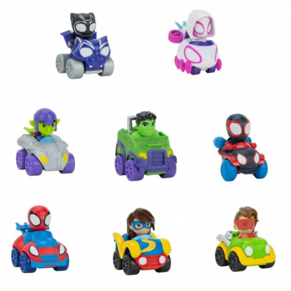 PAIENJENELUL MARVEL - MINI-VEHICUL ASCUNS IN CUTIE, FIGURINA INCLUSA, DIVERSE MODELE - LISCIANI (SNF0045) - Libelula Vesela - Jucarii