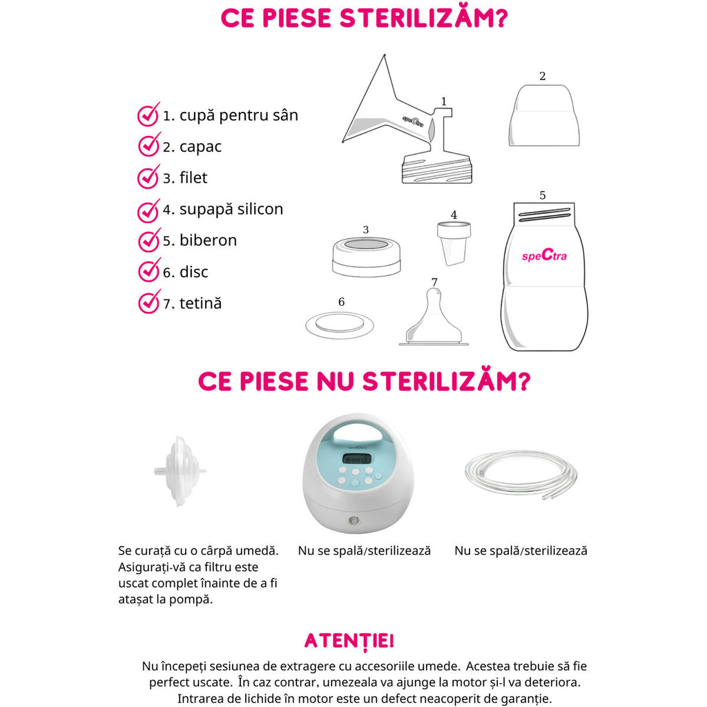 DOUBLE ELECTRIC BREAST PUMP S1 PLUS - SPECTRA (ROSPS1)