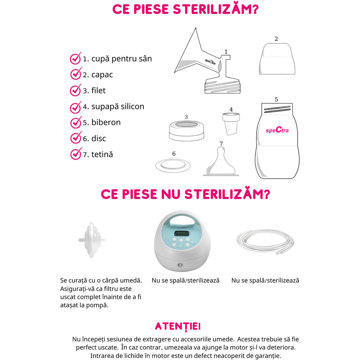 DOUBLE ELECTRIC BREAST PUMP S1 PLUS - SPECTRA (ROSPS1)