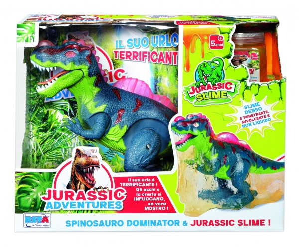 SPINOZAUR CU SLIME JURASSIC - RS TOYS (RS11210) - Libelula Vesela - Jucarii