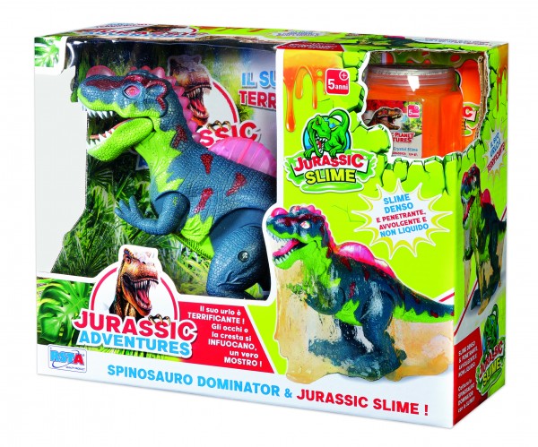 SPINOZAUR CU SLIME JURASSIC - RS TOYS (RS11210) - Libelula Vesela - Jucarii