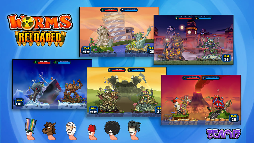 WORMS RELOADED - THE PRE-ORDER FORTS AND HATS PACK (DLC) - STEAM - PC - EU - Libelula Vesela - Jocuri video