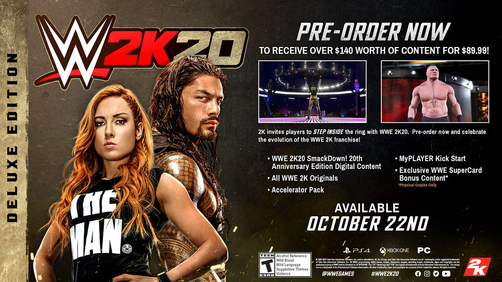 WWE 2K20 - STEAM - EU - MULTILANGUAGE - PC Libelula Vesela Jocuri video