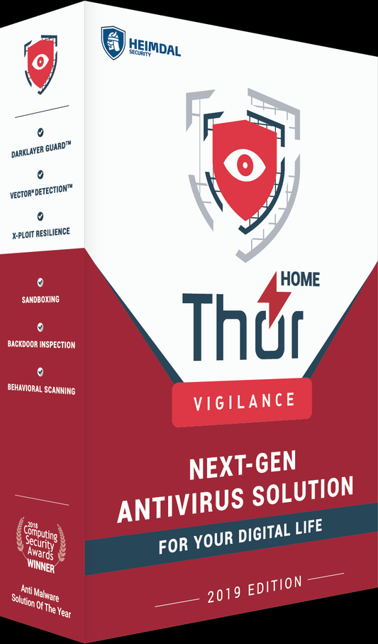 THOR VIGILANCE HOME - ANTIVIRUS (1 YEAR / 3 PCS) - OFFICIAL WEBSITE - MULTILANGUAGE - WORLDWIDE - PC - Libelula Vesela - Software