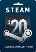 STEAM GIFT CARD 20 $ - STEAM - WORLDWIDE - PC - Libelula Vesela - Gift Cards