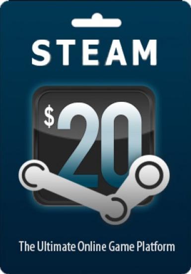 STEAM GIFT CARD 20 $ - STEAM - WORLDWIDE - PC - Libelula Vesela - Gift Cards