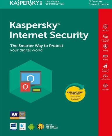 KASPERSKY INTERNET SECURITY MULTI DEVICE 2018 1 YEAR 3 DEV - OFFICIAL WEBSITE - MULTILANGUAGE - EU - PC - Libelula Vesela - Software